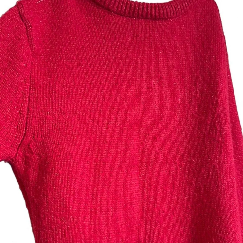 The Children’s Place Girls 10/12 Elegant Cable‎ Knit Red Sweater Dress - Picture 9 of 10